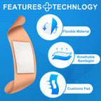 Bandages Variety Pack Assorted Adhesive Bandages

