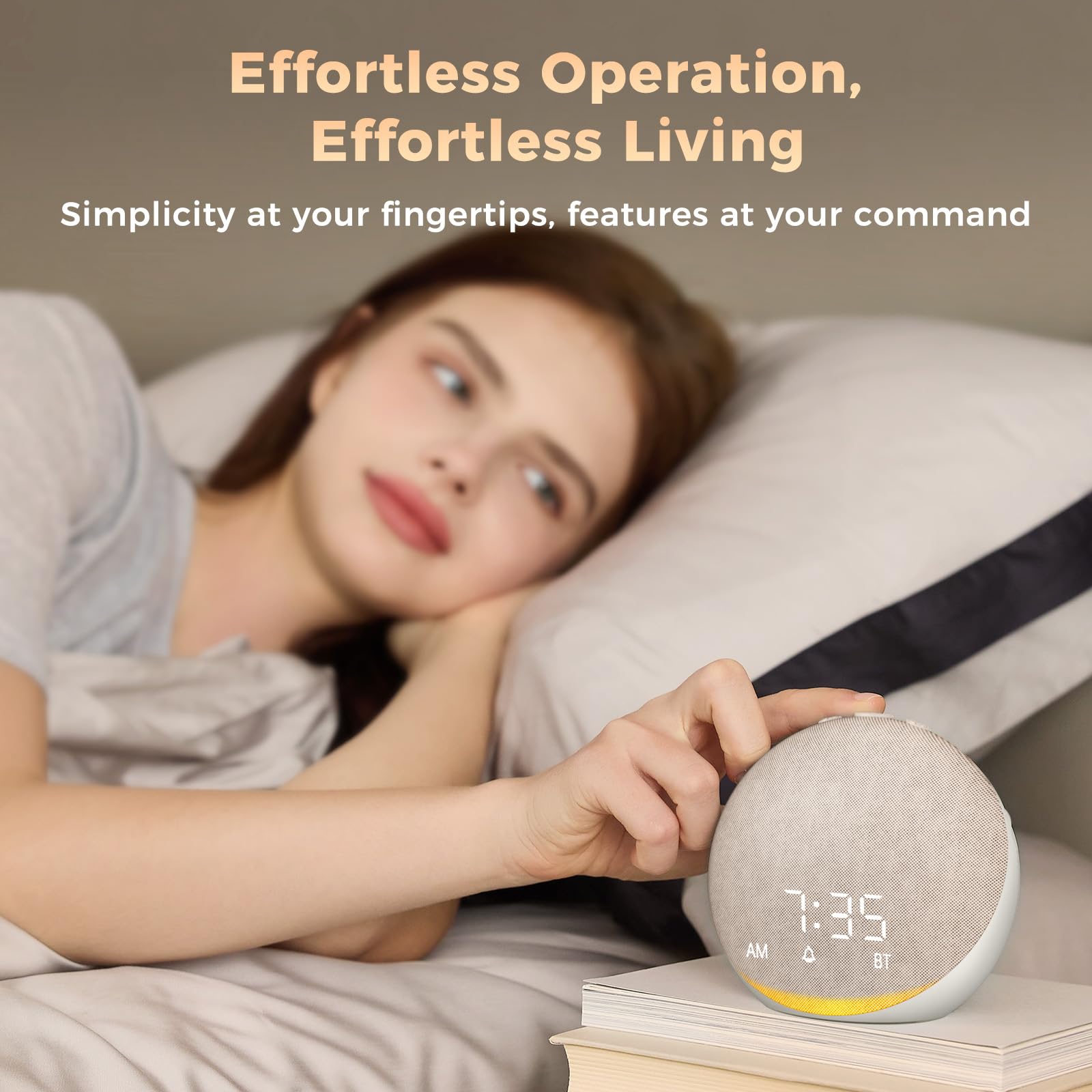 Sound Machine Alarm Clock with 25 Sleep Sounds | Bluetooth Speaker

