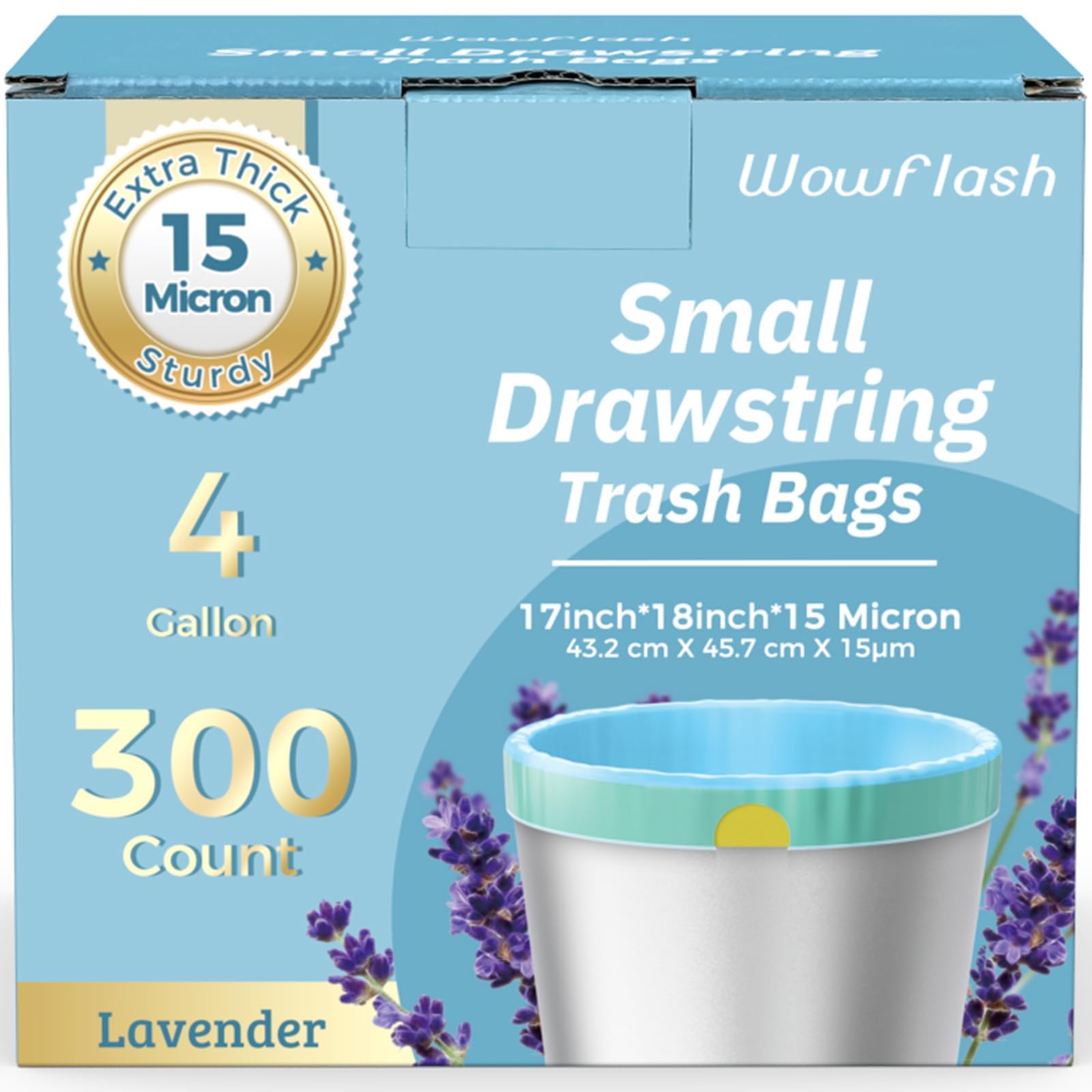 Trash Bags Tear-Resistant and Leak-Proof for Home & Office

