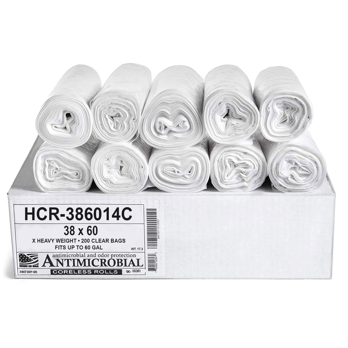 Aluf Plastics High Density Trash Bags - Heavy-Duty