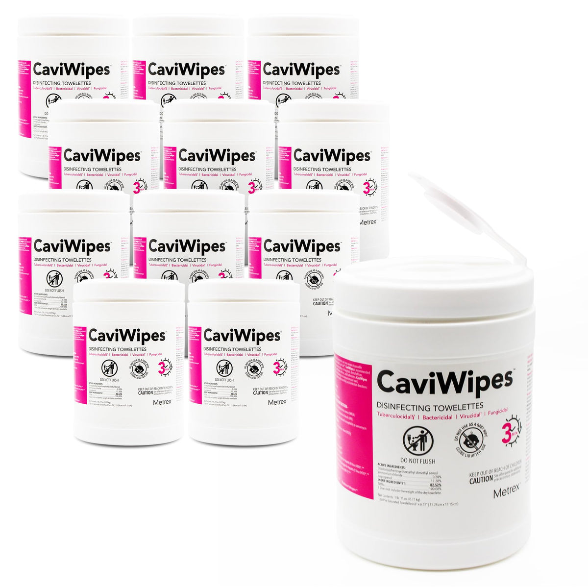 Metrex CaviWipes Disinfecting Towelettes Alcohol-Based Surface Disinfectant