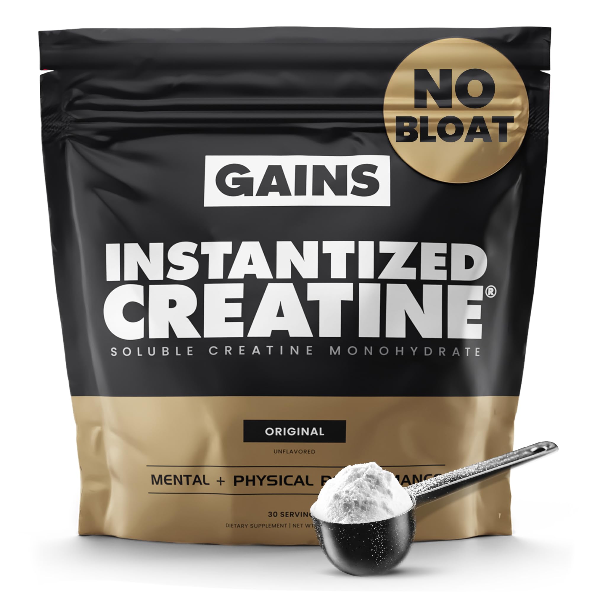 Gains in Bulk Instantized Creatine Monohydrate Powder

