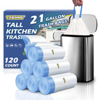 Trash Bags - Heavy-Duty Drawstring Leakproof

