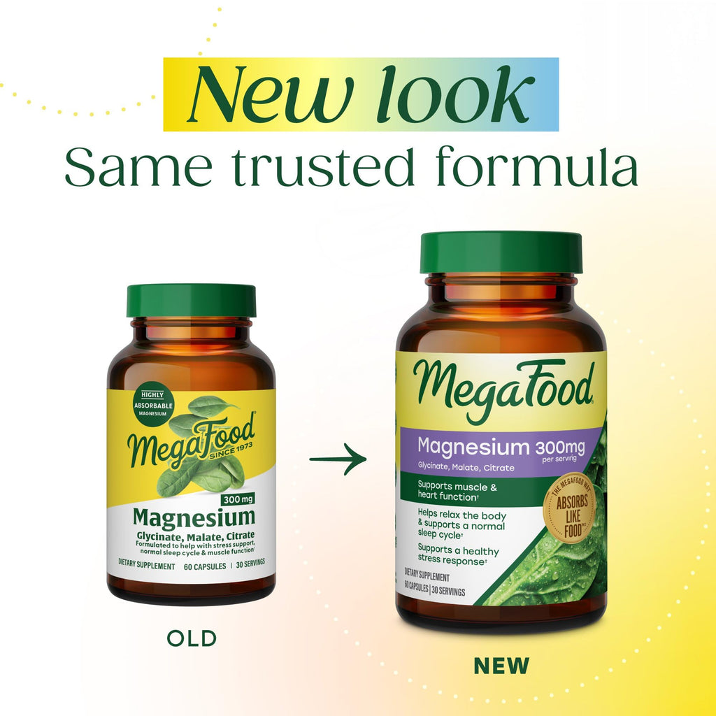MegaFood Magnesium Glycinate Citrate Malate 300mg | Triple

