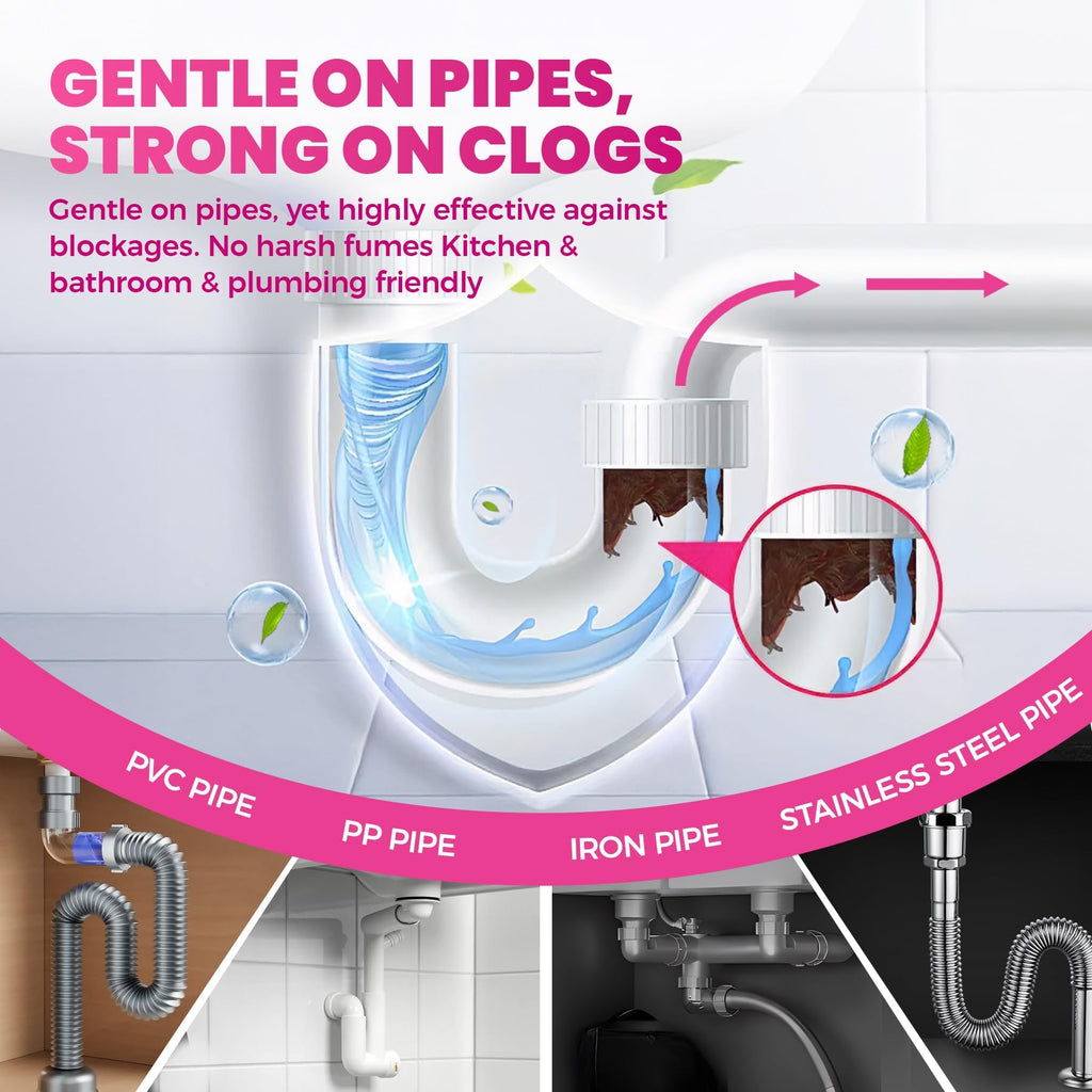Foaming Drain Cleaner for Sinks & Drains - Hair & Odor

