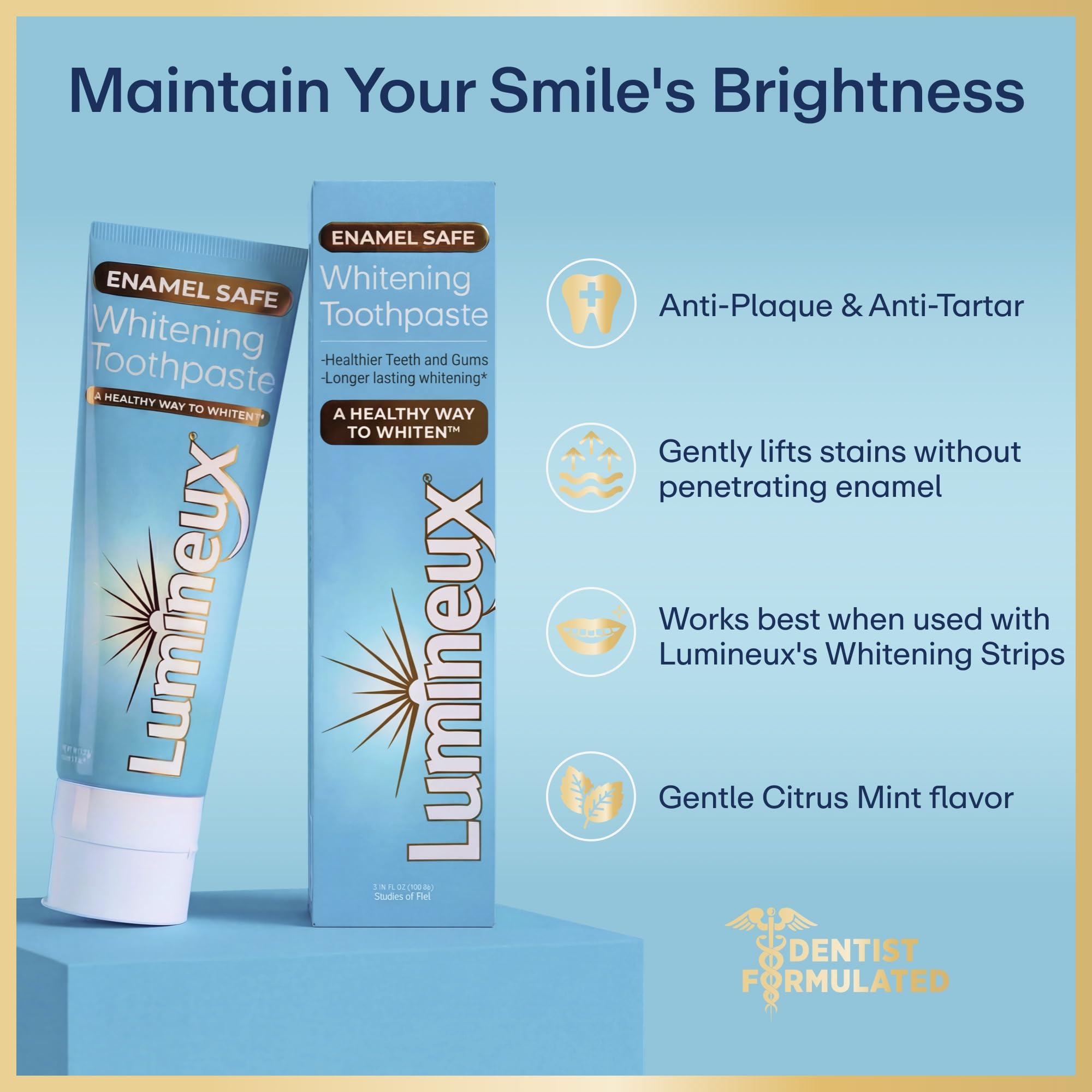 Lumineux Whitening Toothpaste – Enamel Safe & Peroxide Free

