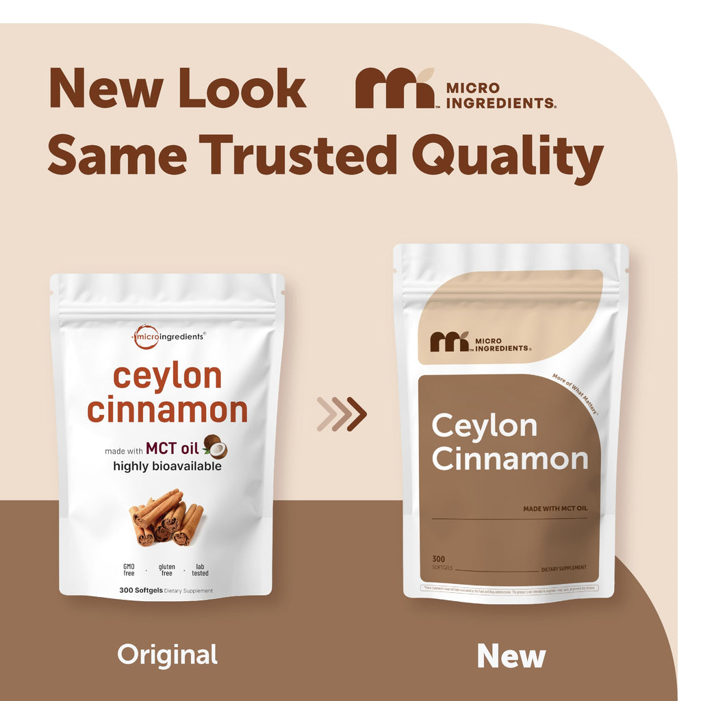 Micro Ingredients Ceylon Cinnamon Supplement with MCT Oil

