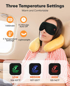 Telepepe Heated Eye Mask Cordless with Rechargeable Battery

