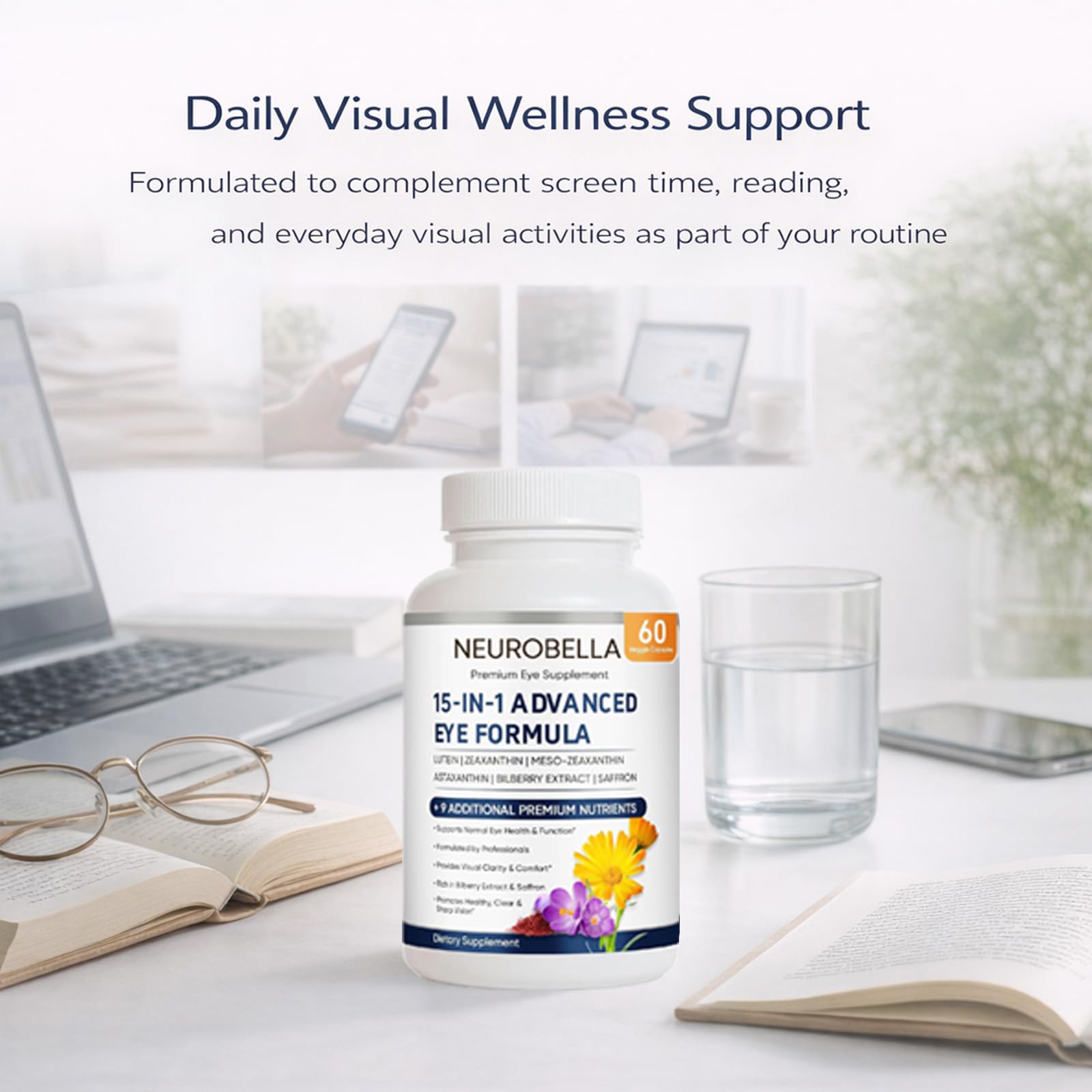 Neurobella Eye Formula 15-in-1 | Eye Wellness Supplement

