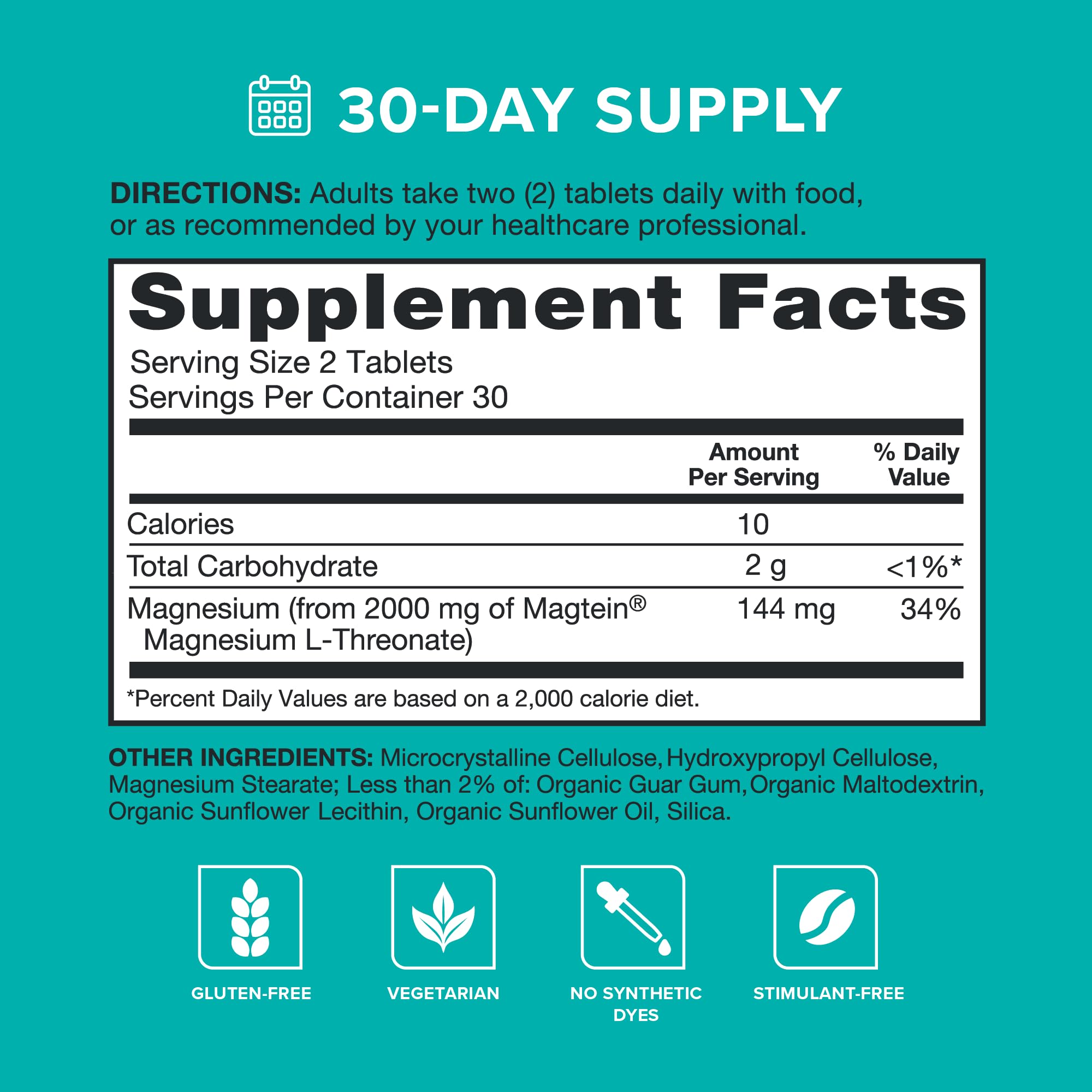 Brain Support Dietary Supplement for Daily Focus

