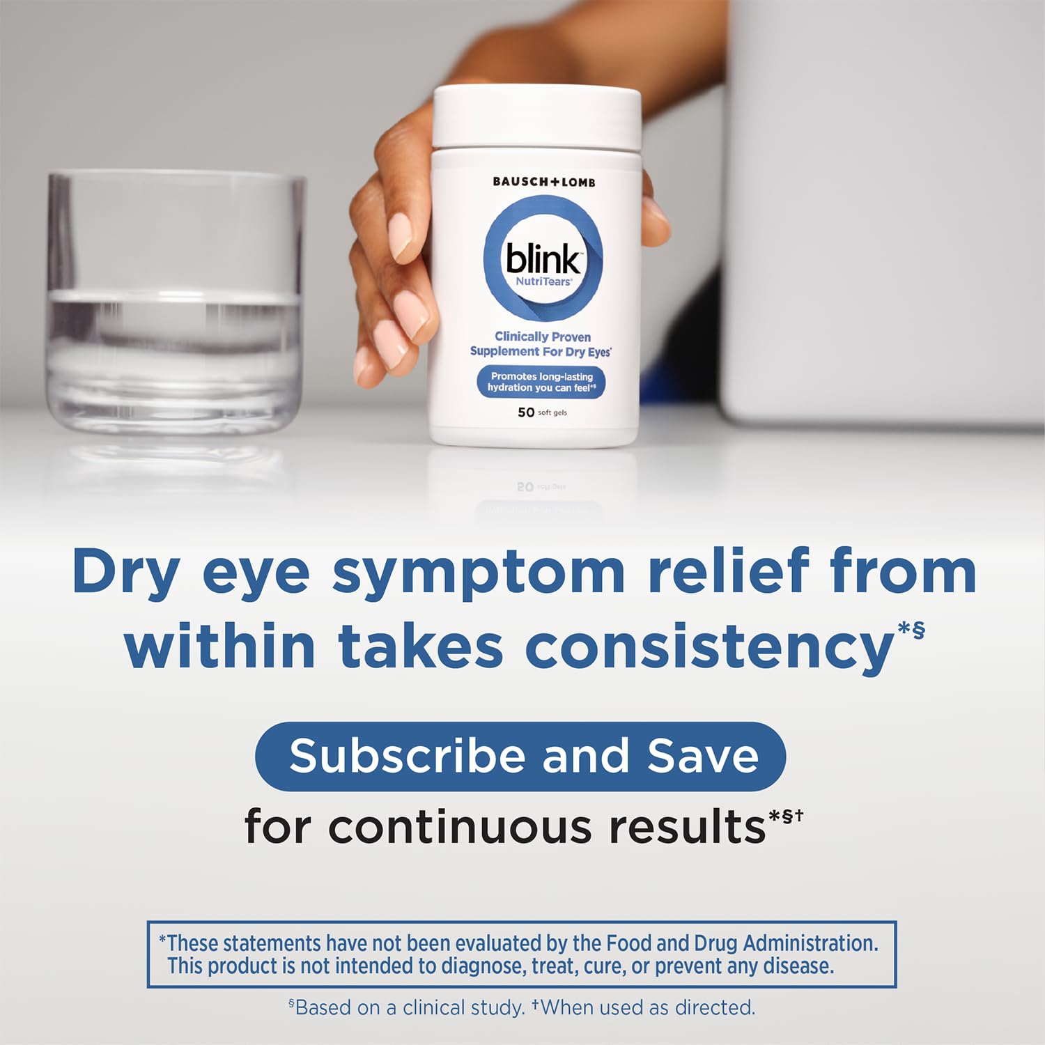 Blink NutriTears Dry Eye Supplement for Eye Care


