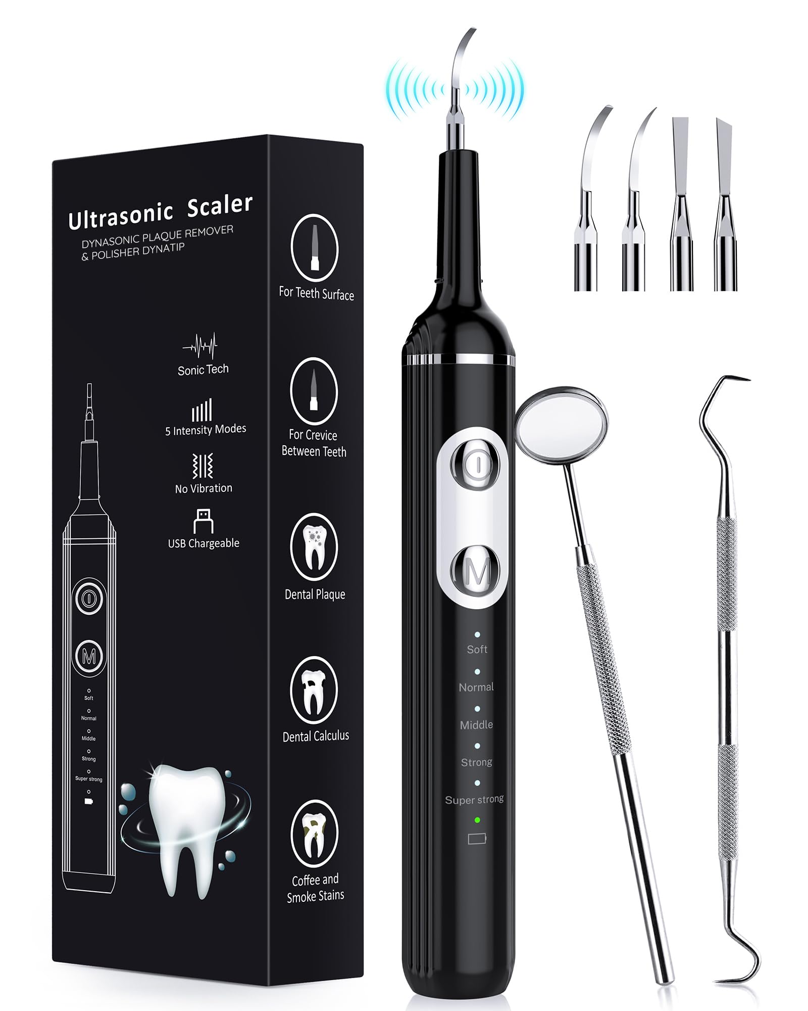 Tartar Remover for Teeth with LED Light - Dental Cleaner

