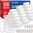 AZEN Gauze Roll Bandages for Wound Care - Non-Stick


