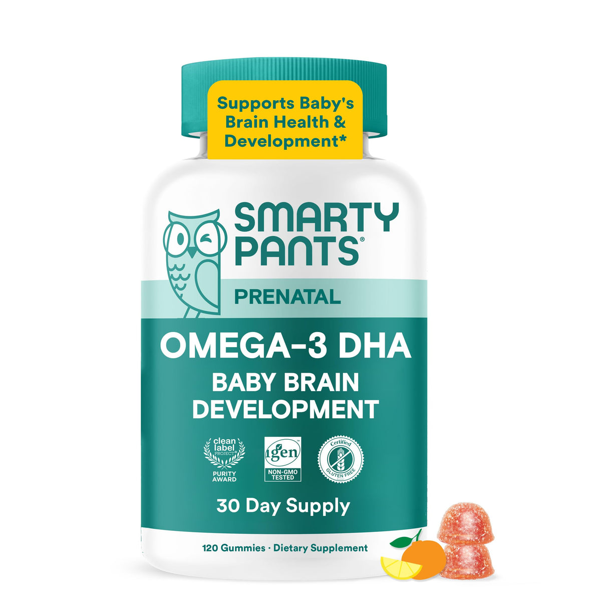 SmartyPants Organic Prenatal Vitamins for Women Multivitamin Gummies