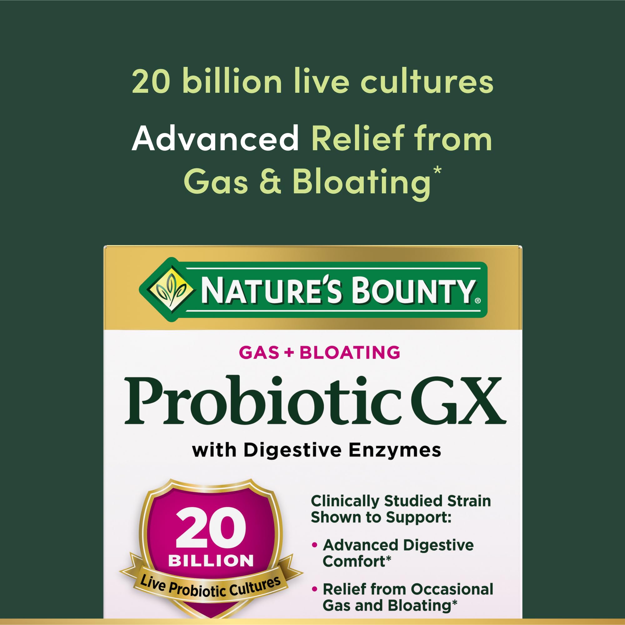 Nature's Bounty Probiotic GX Digestive Health

