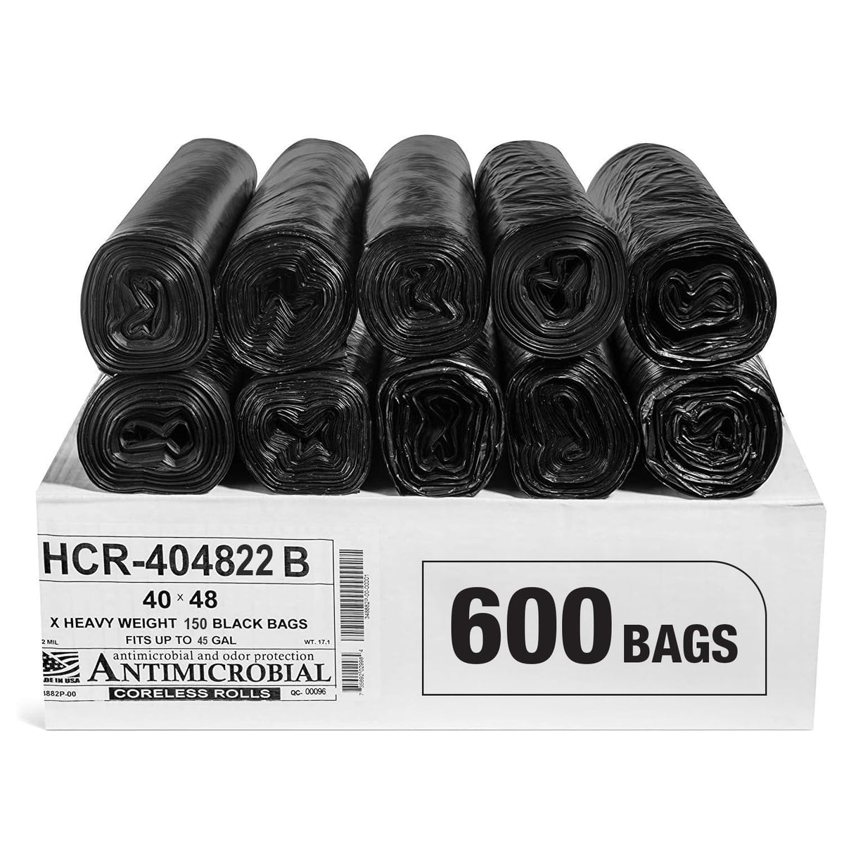 Aluf Plastics High Density Trash Bags - Heavy-Duty