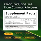 NatureBell Vitamin D3 K2 Supplement for Bone Health

