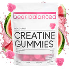 Bear Balanced Creatine Gummies with Creapure Creatine Monohydrate, L-Theanine & B12 - Vegan
