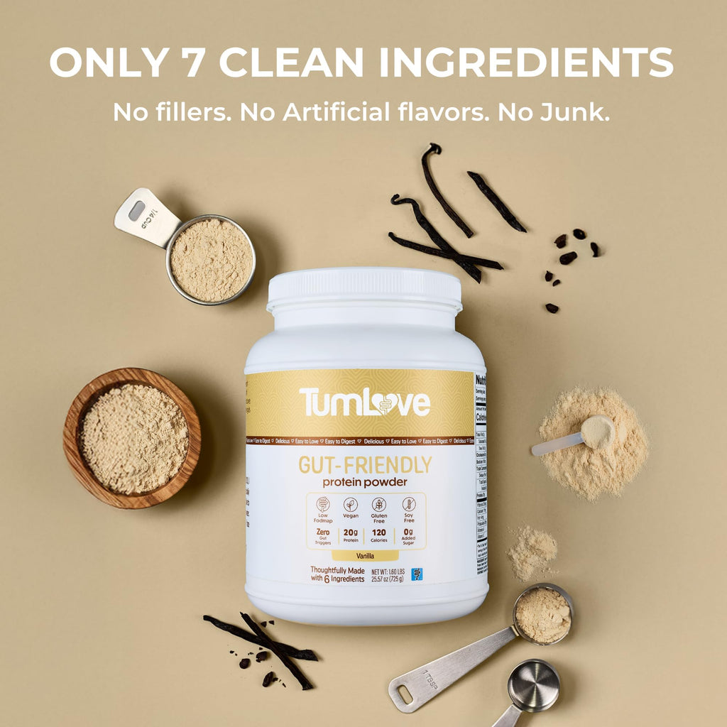 TumLove Vegan Protein Powder - Low FODMAP Certified


