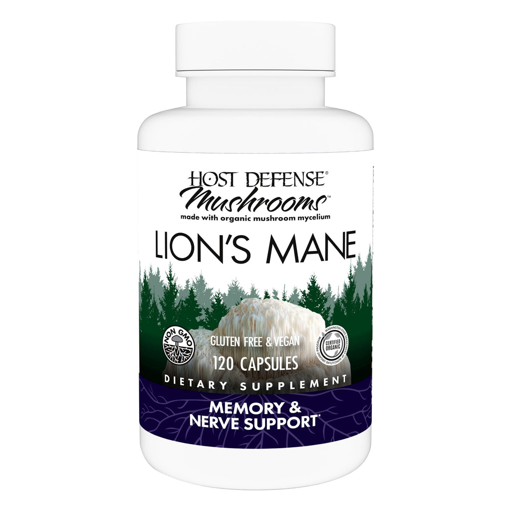Host Defense Lion's Mane Mushroom Supplement for Brain Health


