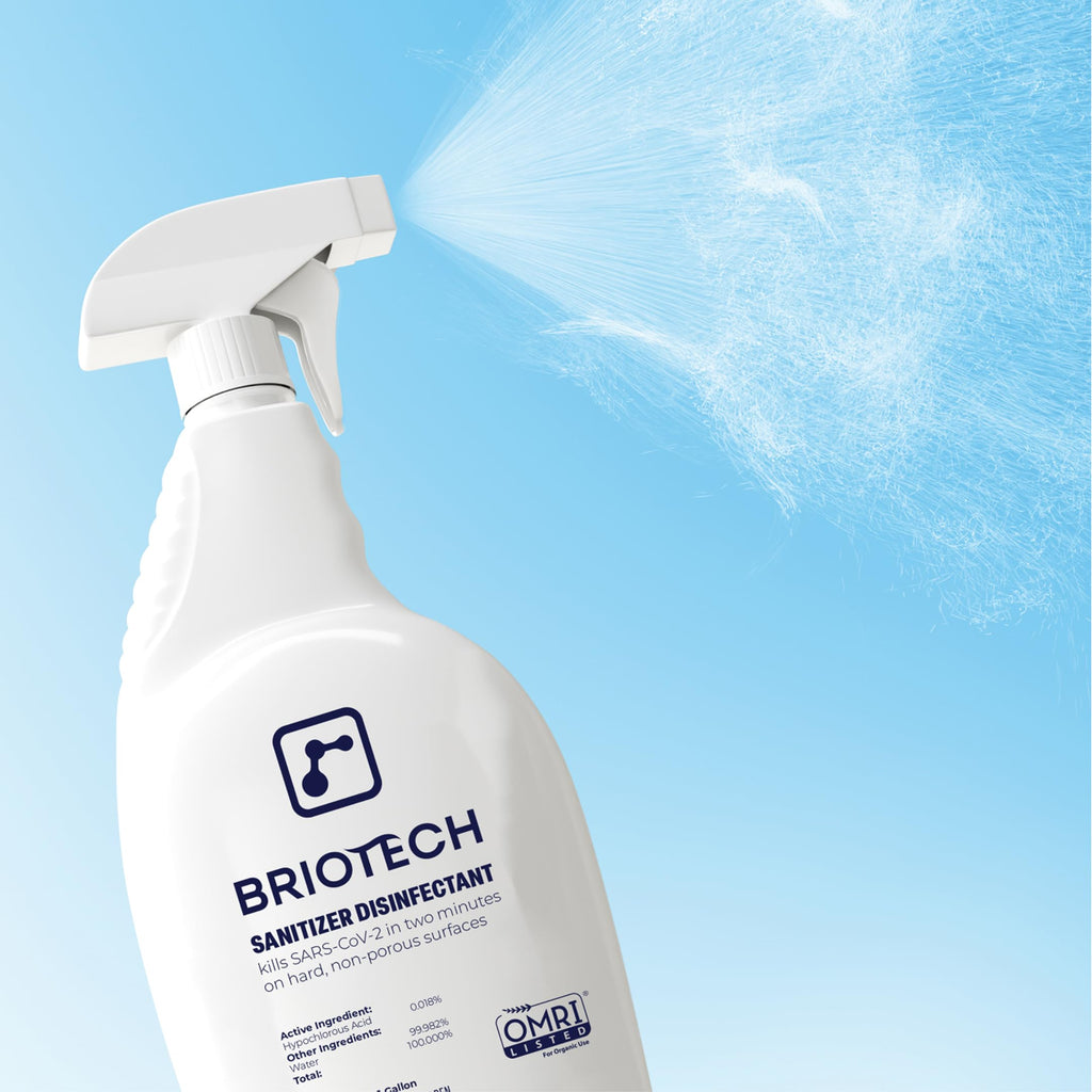 BRIOTECH Hypochlorous Sanitizer - 99.99% Germs

