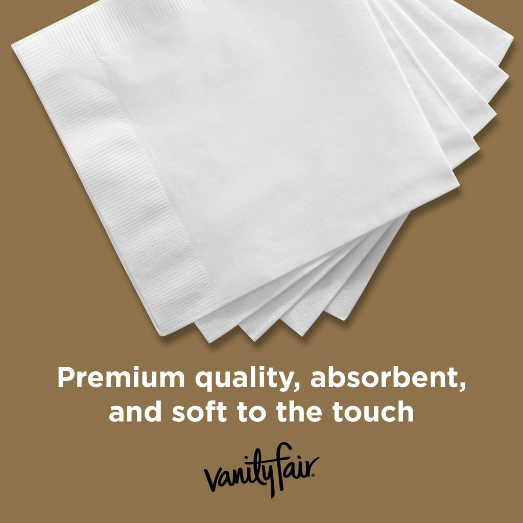 Vanity Fair Entertain Paper Napkins - 3-Ply Cloth-Like

