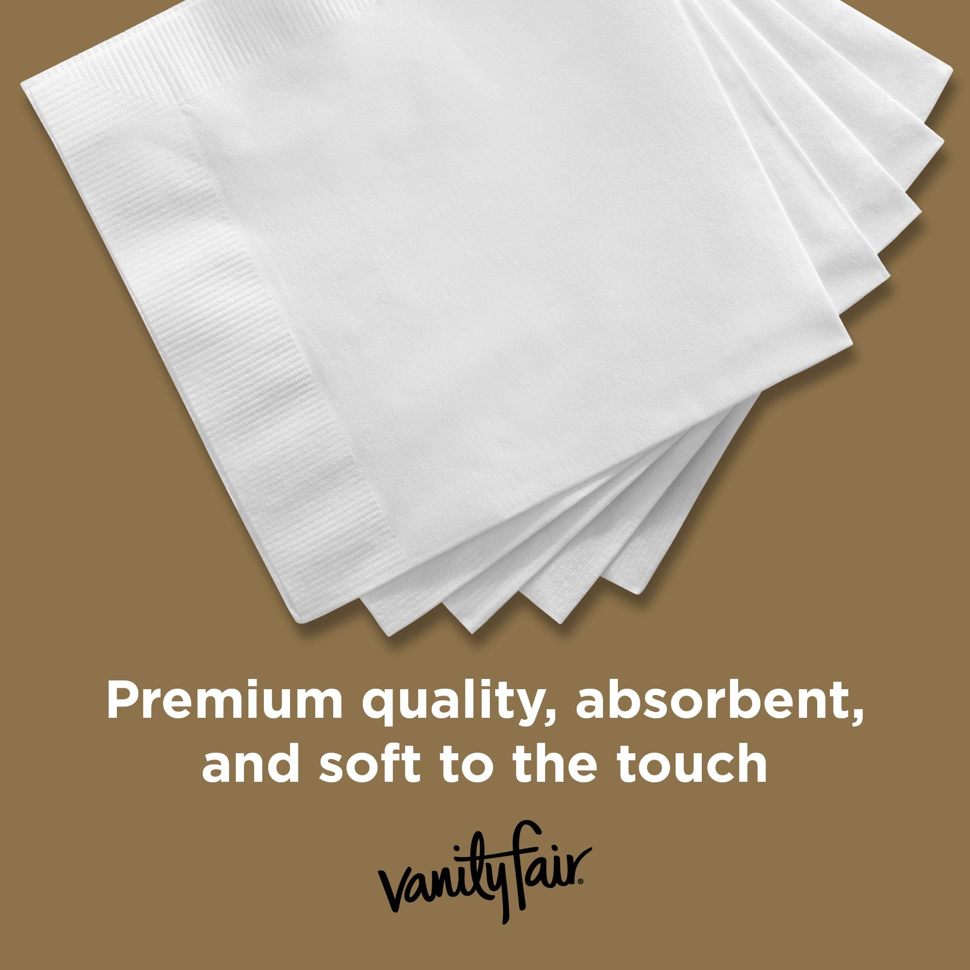 Vanity Fair Entertain Paper Napkins - 3-Ply Cloth-Like

