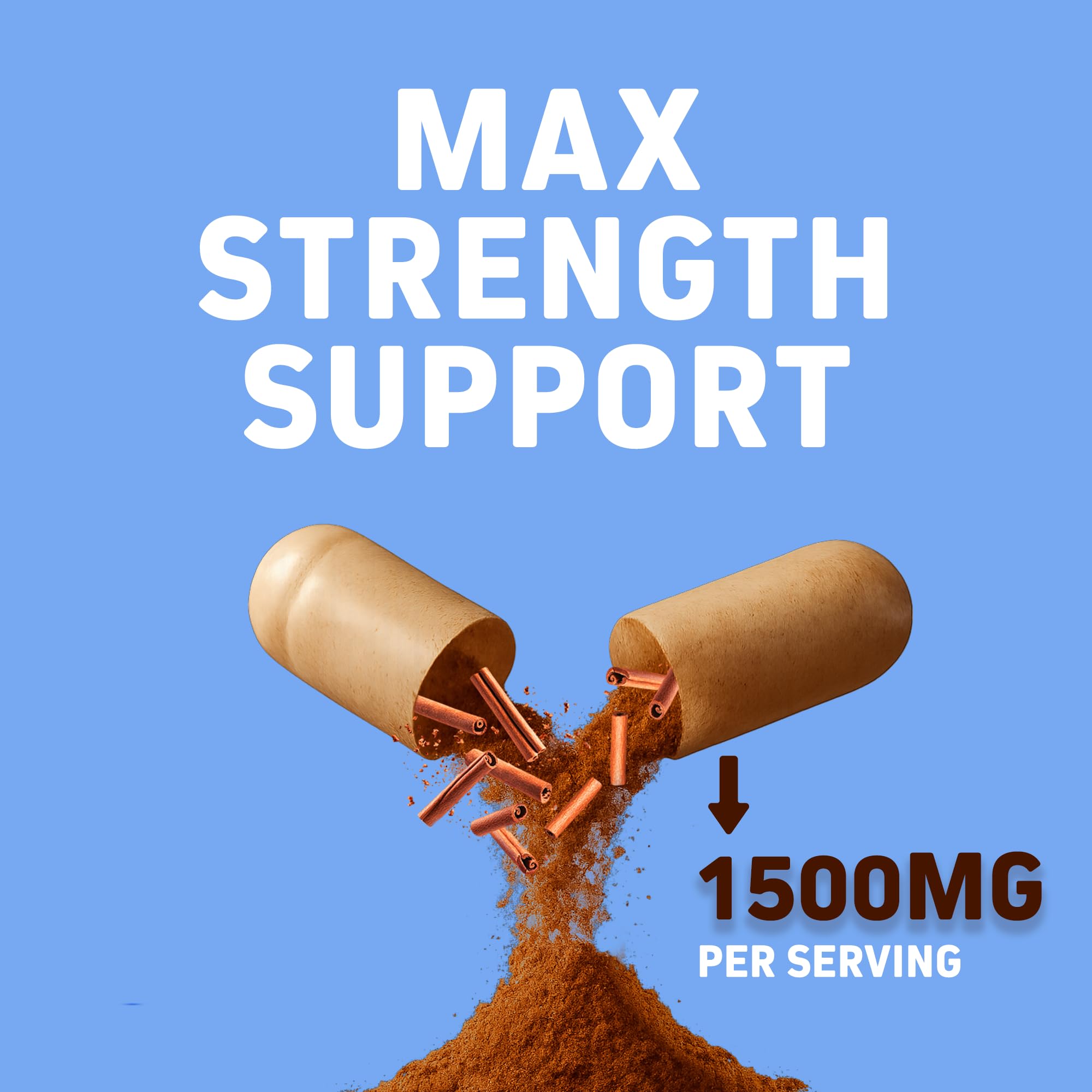 Herbtonics Pure Ceylon Cinnamon Capsules for Immune Support


