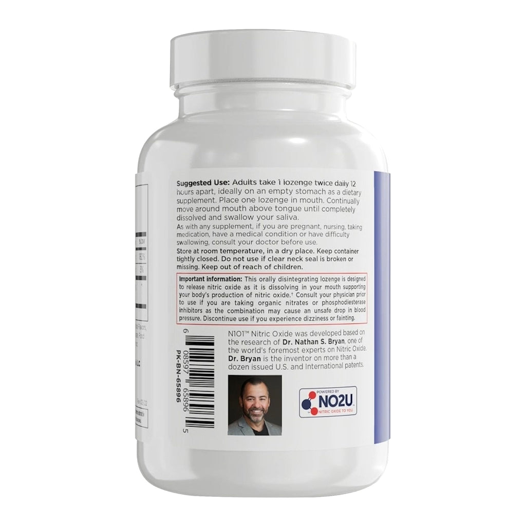 N1O1 Nitric Oxide Lozenges - Dissolvable Supplement

