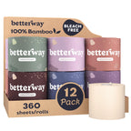 Betterway Bamboo Toilet Paper 3-Ply, PFAS Free & FSC Certified
