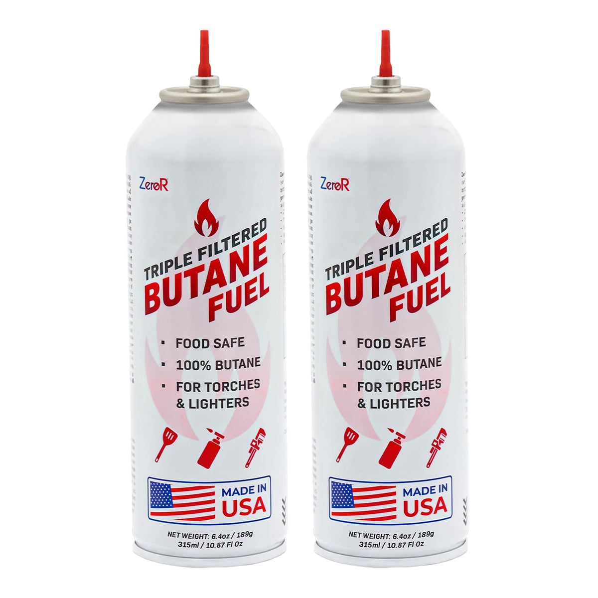 ZeroR Butane Fuel Refill for Torch Lighters | Iso-Butane

