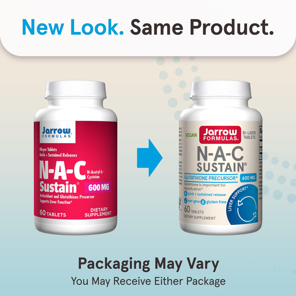 NAC Sustain 600 mg Supplement | Jarrow Formulas

