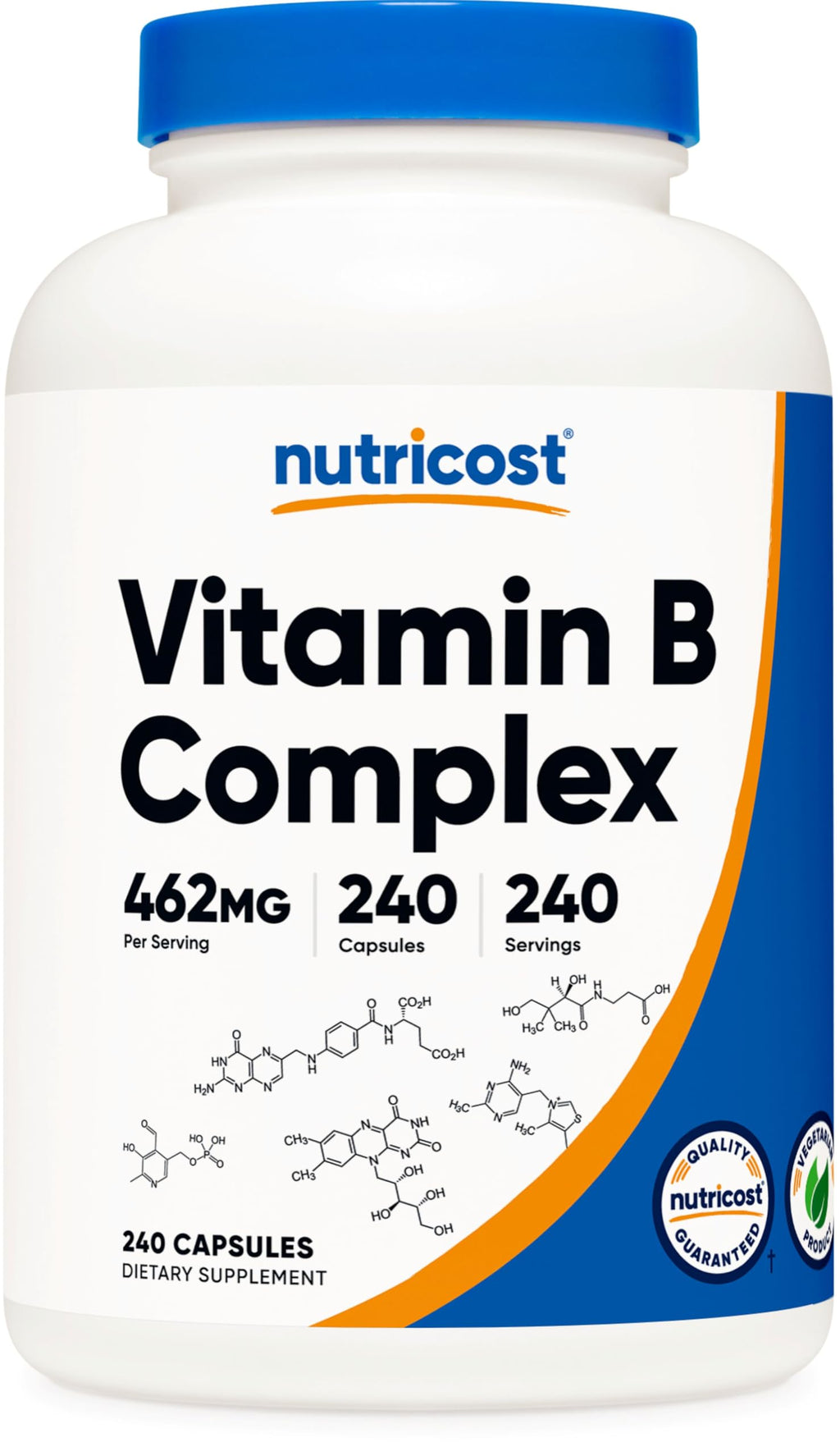 Nutricost Vitamin B Complex with Vitamin C | Energy Support

