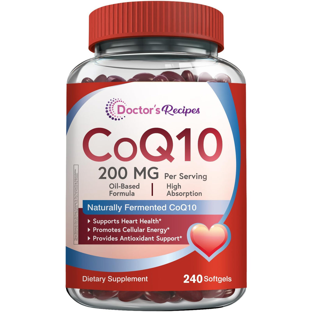 Doctor’s Recipes CoQ10 Softgels with Olive Oil 200 mg


