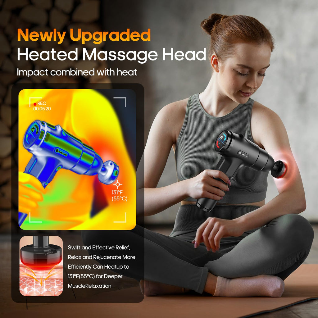 AERLANG Heated Massage Gun | Deep Tissue Percussion Therapy

