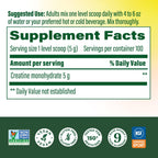 MegaFood Creatine Monohydrate Powder | Micronized

