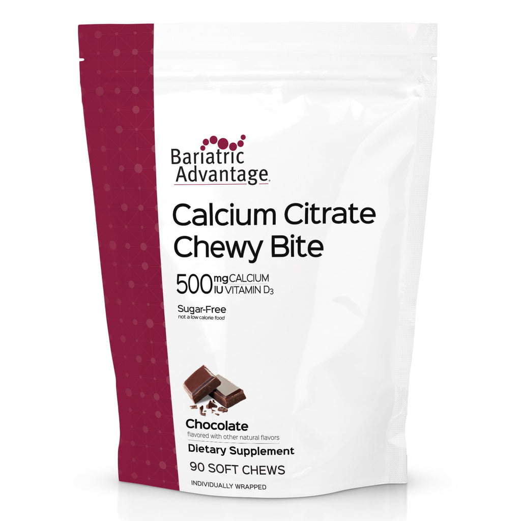 Bariatric Advantage Calcium Citrate Chewy Bites - Highly Absorbable Calcium + Vitamin D3