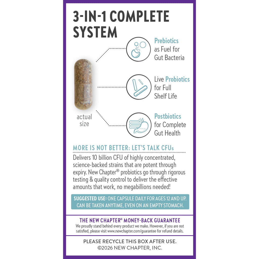 New Chapter All-Flora Probiotic for Digestive Health

