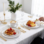 WDF Disposable Dinnerware Set – Premium Plastic Partyware

