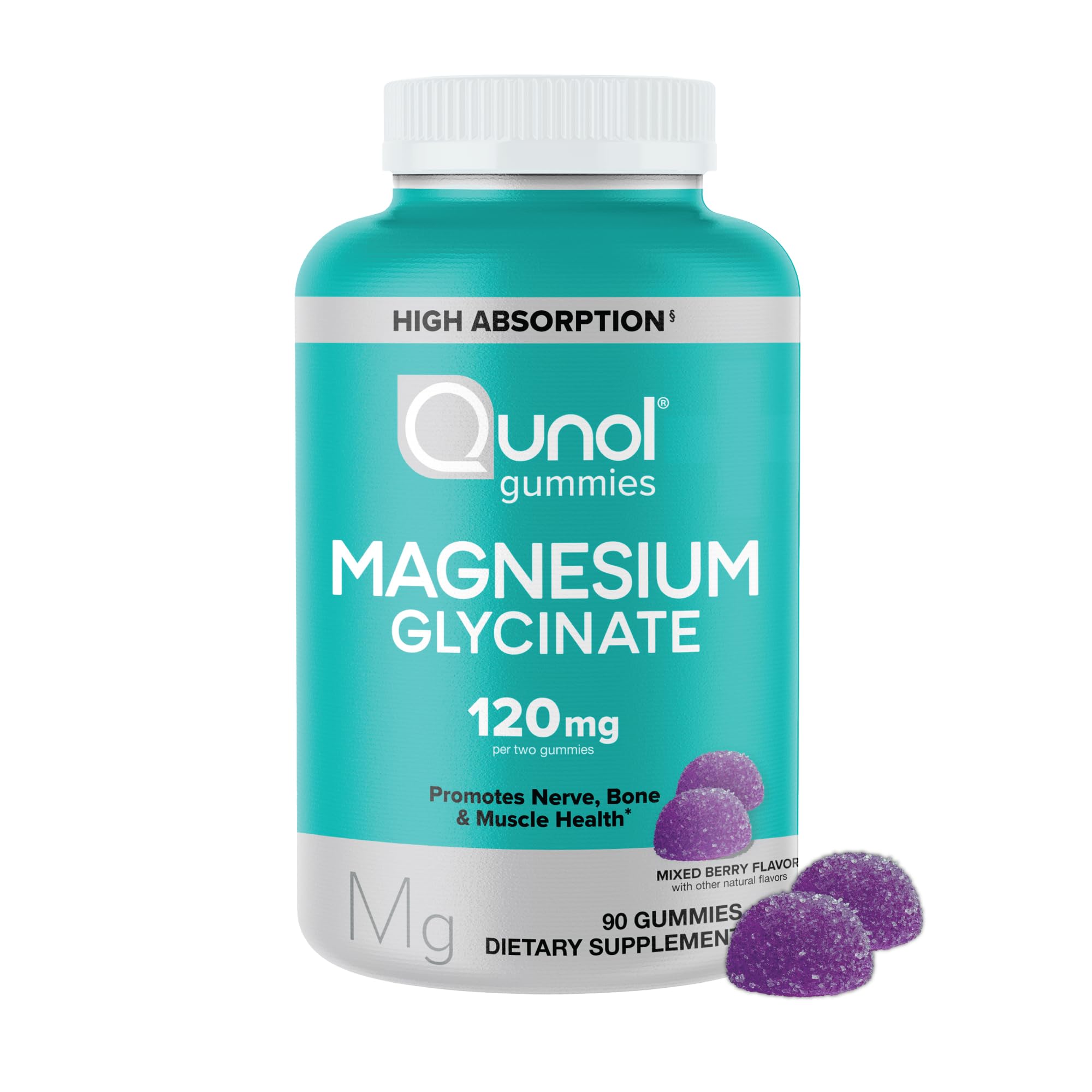 Qunol Magnesium Glycinate Gummies - High Absorption

