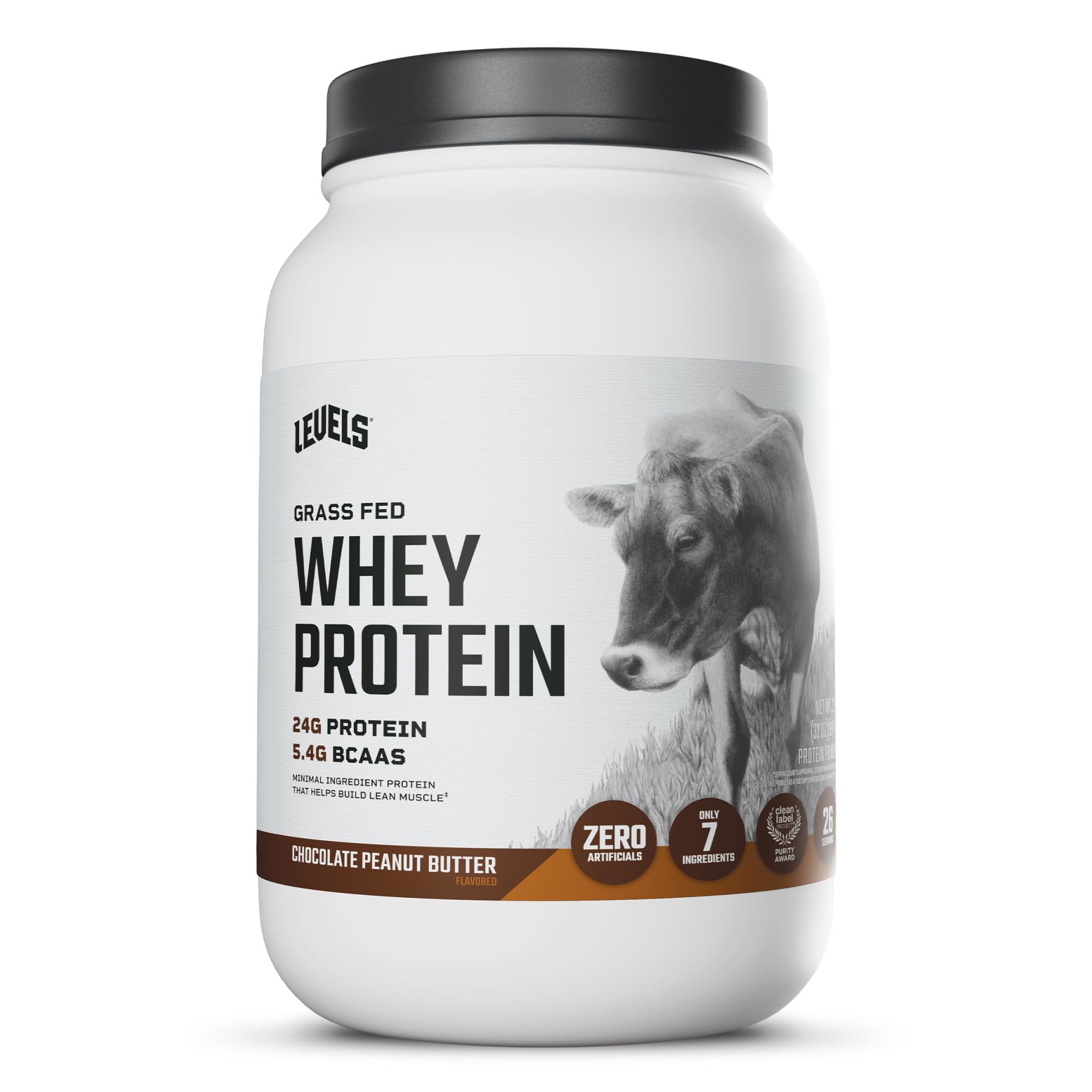 Levels Grass-Fed Whey Protein Powder No Artificials