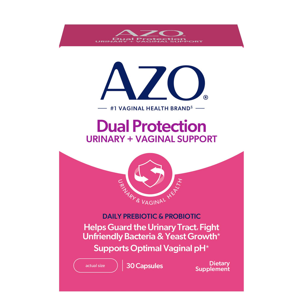 AZO Dual Protection Probiotics for Urinary & Vaginal Health

