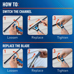 Unger Professional EZ Change Window Squeegee | Streak-Free

