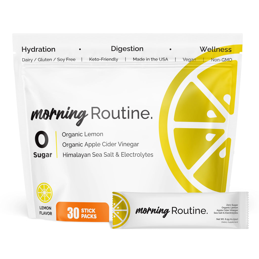 Morning Routine Electrolyte Powder | Lemon ACV Sea Salt

