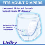 LivDry Incontinence Booster Pads for Adults | Disposable

