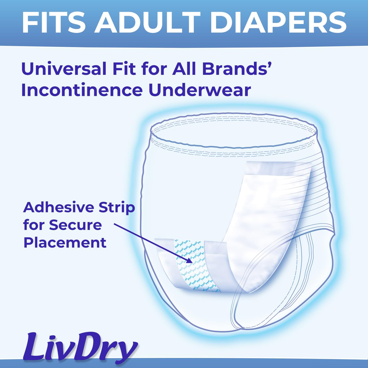 LivDry Incontinence Booster Pads for Adults | Disposable

