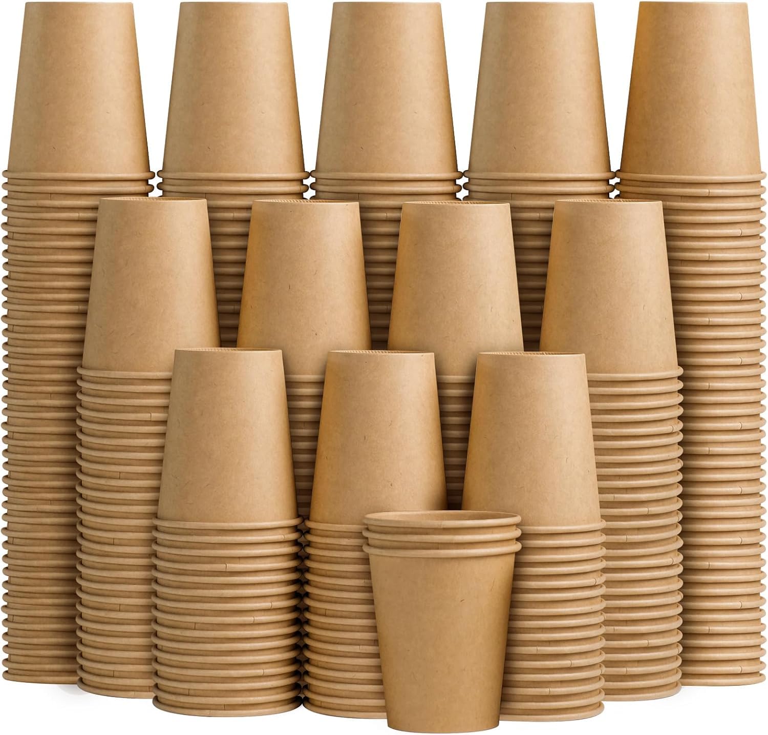 Clawsoff Disposable Paper Cups for Hot and Cold Beverages