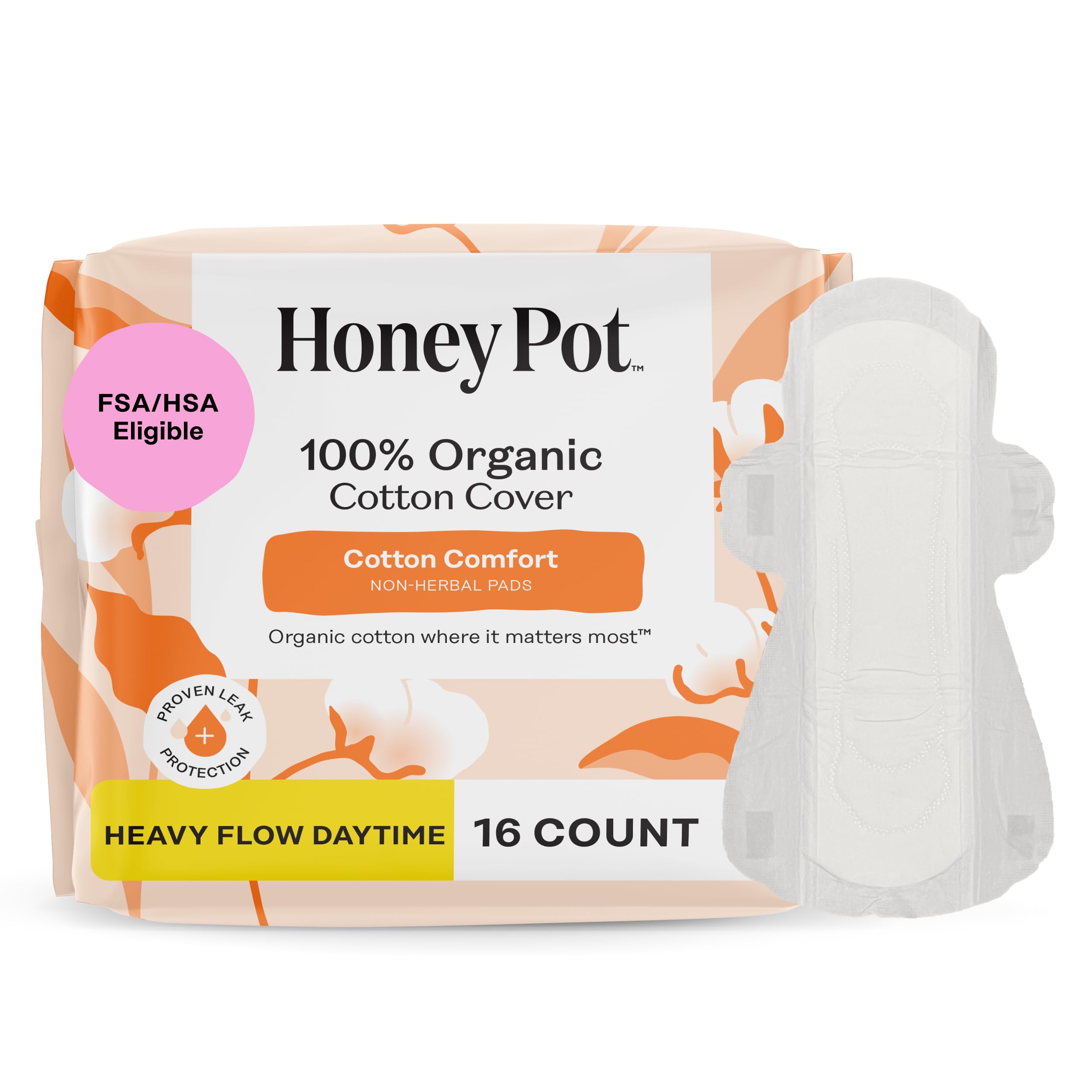 Sanitary Pads with Wings by The Honey Pot Company