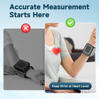 Wrist Blood Pressure Monitor - Automatic with Backlit Display

