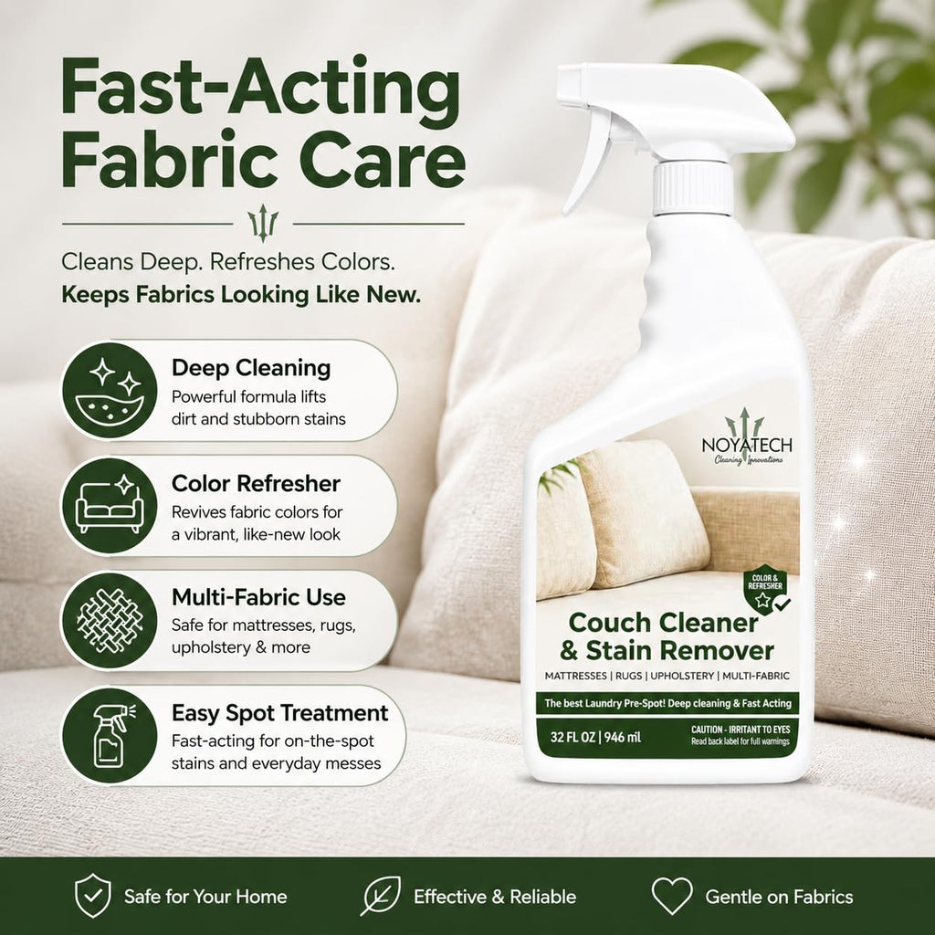 NOYATECH Couch Cleaner and Stain Remover Spray - Non-Toxic

